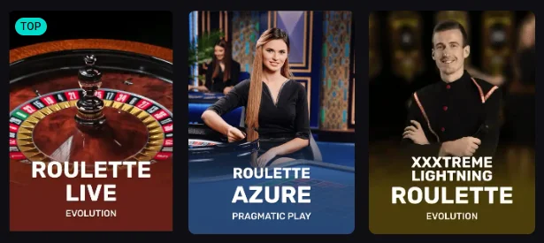 Options de roulette en direct au casino en ligne Spin Aura