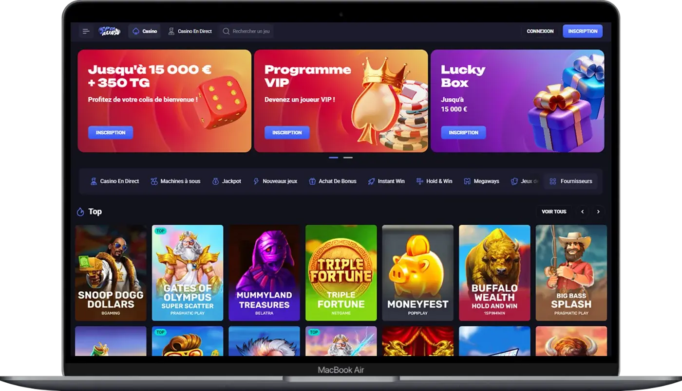 Spinaura Casino App, Application Mobile avec des Machines à Sous en ...