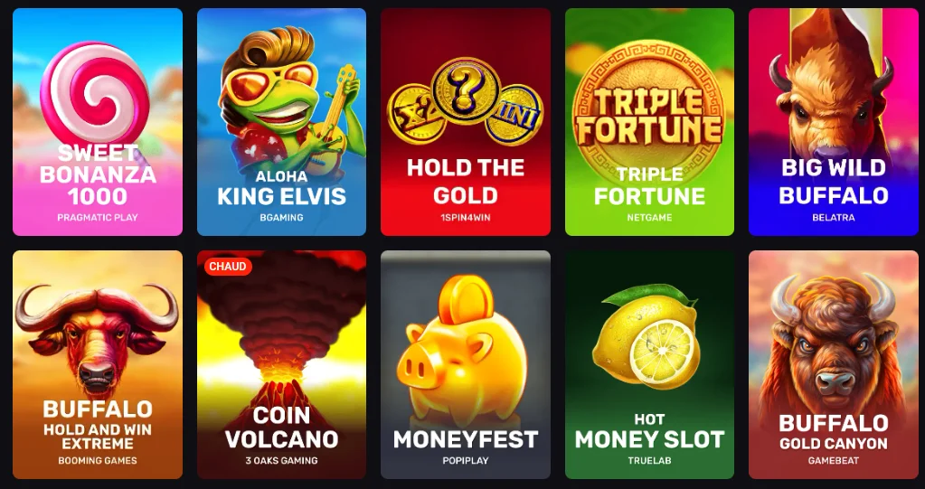 Collection de machines à sous Spinaura